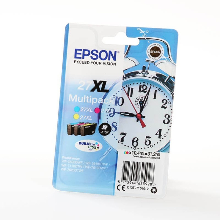 EPSON Musteet C13T27154012 27XL Multipack Alarm Clock ryhmässä TIETOKOONET & TARVIKKEET / Tulostimet & Tarvikkeet / Musteet ja väriaineet / Mustepatruunat / Epson @ TP E-commerce Nordic AB (C26805)