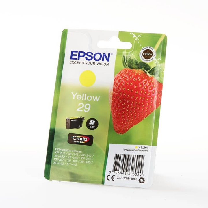 EPSON Musteet C13T29844012 29 Keltainen Strawberry ryhmässä TIETOKOONET & TARVIKKEET / Tulostimet & Tarvikkeet / Musteet ja väriaineet / Mustepatruunat / Epson @ TP E-commerce Nordic AB (C26810)