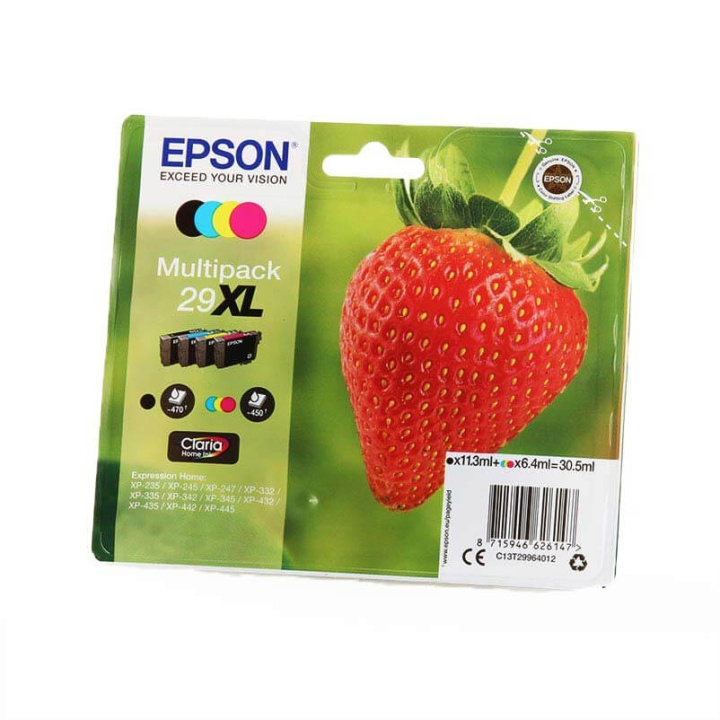 EPSON Musteet C13T29964012 29XL Multipack Strawberry ryhmässä TIETOKOONET & TARVIKKEET / Tulostimet & Tarvikkeet / Musteet ja väriaineet / Mustepatruunat / Epson @ TP E-commerce Nordic AB (C26816)
