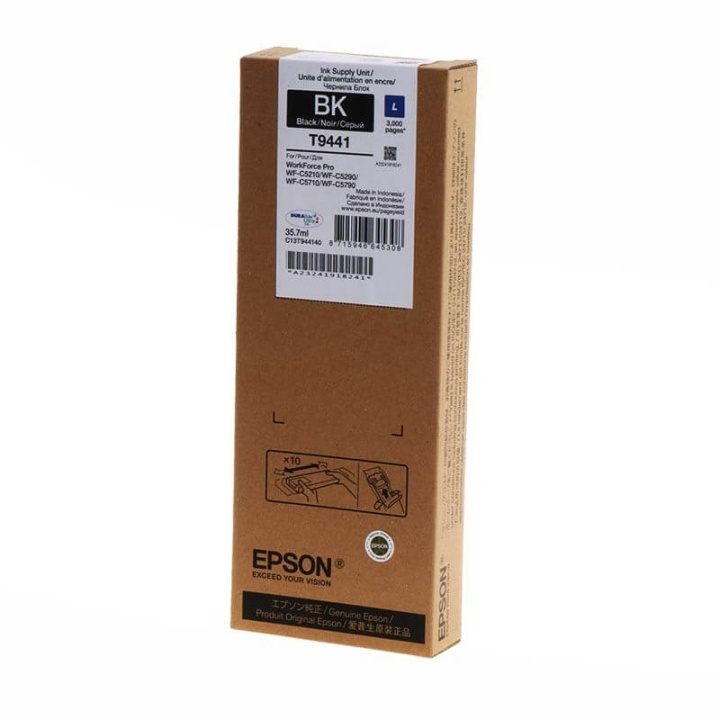 Epson Musteet C13T944140 T9441 Musta ryhmässä TIETOKOONET & TARVIKKEET / Tulostimet & Tarvikkeet / Musteet ja väriaineet / Mustepatruunat / Epson @ TP E-commerce Nordic AB (C26880)