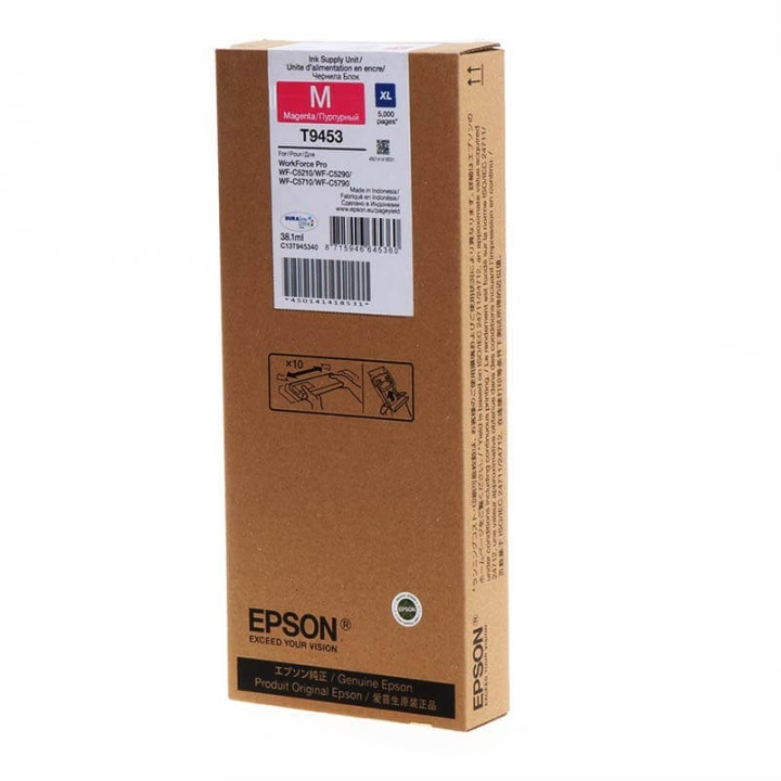 EPSON Musteet C13T945340 T9453 XL Magenta ryhmässä TIETOKOONET & TARVIKKEET / Tulostimet & Tarvikkeet / Musteet ja väriaineet / Mustepatruunat / Epson @ TP E-commerce Nordic AB (C26886)