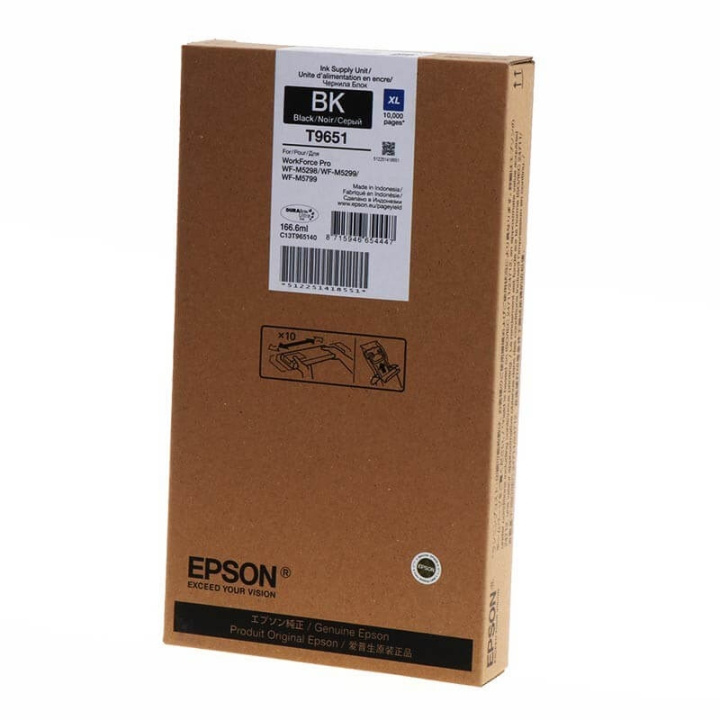 EPSON Musteet C13T965140 T9651 XL Musta ryhmässä TIETOKOONET & TARVIKKEET / Tulostimet & Tarvikkeet / Musteet ja väriaineet / Toner / Canon @ TP E-commerce Nordic AB (C26890)