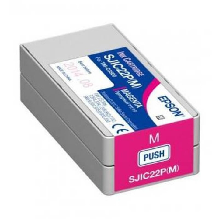 EPSON Musteet C33S020603 SJIC22P Magenta ryhmässä TIETOKOONET & TARVIKKEET / Tulostimet & Tarvikkeet / Musteet ja väriaineet / Mustepatruunat / Epson @ TP E-commerce Nordic AB (C26895)