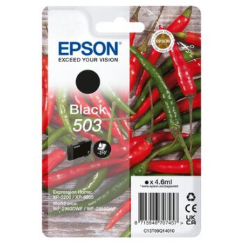 EPSON Ink C13T09Q14010 503 Black Chili ryhmässä TIETOKOONET & TARVIKKEET / Tulostimet & Tarvikkeet / Musteet ja väriaineet / Mustepatruunat / Epson @ TP E-commerce Nordic AB (C26932)