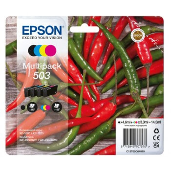 EPSON Ink C13T09Q64010 503 Multipack Chili ryhmässä TIETOKOONET & TARVIKKEET / Tulostimet & Tarvikkeet / Musteet ja väriaineet / Mustepatruunat / Epson @ TP E-commerce Nordic AB (C26936)