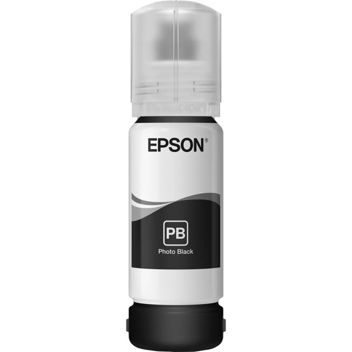 EPSON Ink C13T00R140 106 Black Ecotank ryhmässä TIETOKOONET & TARVIKKEET / Tulostimet & Tarvikkeet / Musteet ja väriaineet / Mustepatruunat / Epson @ TP E-commerce Nordic AB (C26959)