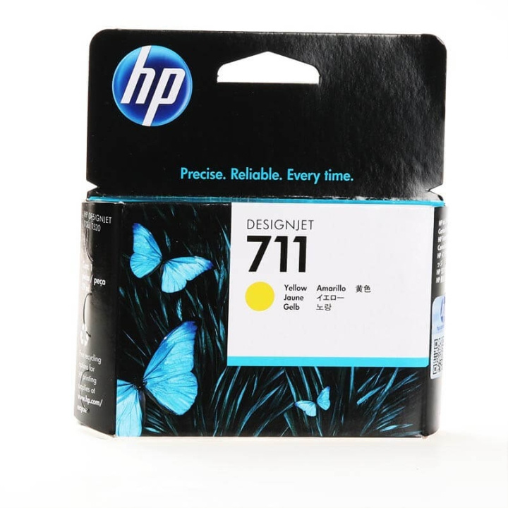 HP Musteet CZ132A 711 Keltainen 29ml ryhmässä TIETOKOONET & TARVIKKEET / Tulostimet & Tarvikkeet / Musteet ja väriaineet / Toner / HP @ TP E-commerce Nordic AB (C26971)