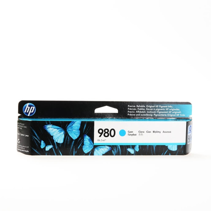 HP Ink D8J07A 980 Cyan ryhmässä TIETOKOONET & TARVIKKEET / Tulostimet & Tarvikkeet / Musteet ja väriaineet / Toner / HP @ TP E-commerce Nordic AB (C26976)
