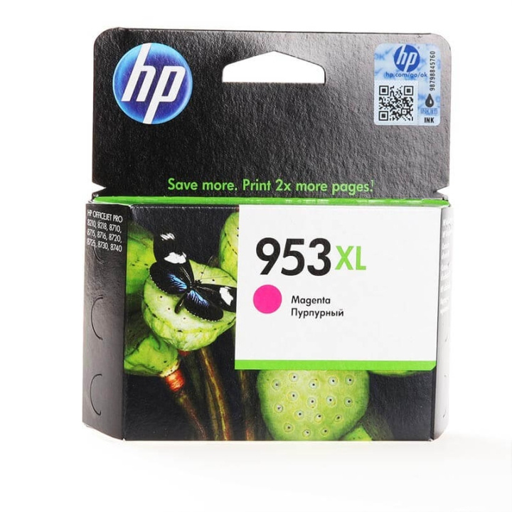 HP Musteet F6U17AE 953XL Magenta ryhmässä TIETOKOONET & TARVIKKEET / Tulostimet & Tarvikkeet / Musteet ja väriaineet / Toner / HP @ TP E-commerce Nordic AB (C26987)