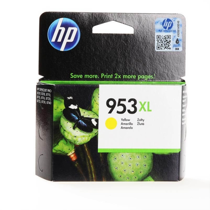 HP Musteet F6U18AE 953XL Keltainen ryhmässä TIETOKOONET & TARVIKKEET / Tulostimet & Tarvikkeet / Musteet ja väriaineet / Toner / HP @ TP E-commerce Nordic AB (C26988)