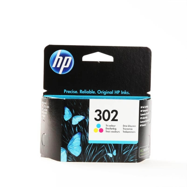 HP Musteet F6U65AE 302 Tri-colour ryhmässä TIETOKOONET & TARVIKKEET / Tulostimet & Tarvikkeet / Musteet ja väriaineet / Toner / HP @ TP E-commerce Nordic AB (C26989)