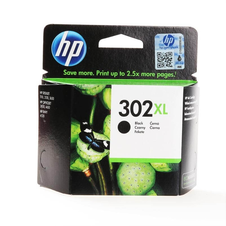 HP Musteet F6U68AE 302XL Musta ryhmässä TIETOKOONET & TARVIKKEET / Tulostimet & Tarvikkeet / Musteet ja väriaineet / Toner / HP @ TP E-commerce Nordic AB (C26992)