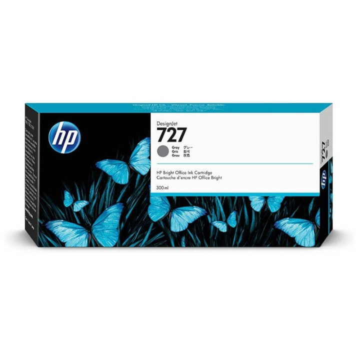 HP Musteet F9J80A 727 Harmaa 300ml ryhmässä TIETOKOONET & TARVIKKEET / Tulostimet & Tarvikkeet / Musteet ja väriaineet / Toner / HP @ TP E-commerce Nordic AB (C27003)