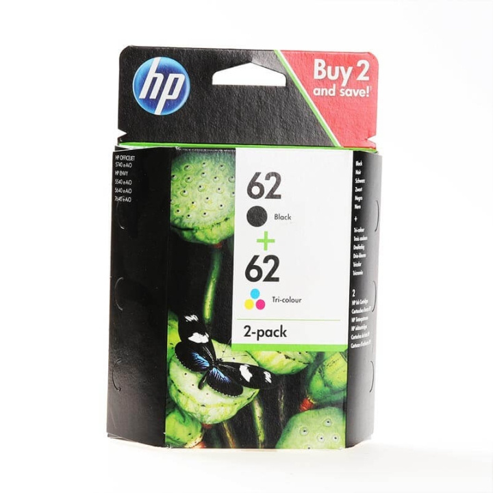 HP Musteet N9J71AE 62 Multipack ryhmässä TIETOKOONET & TARVIKKEET / Tulostimet & Tarvikkeet / Musteet ja väriaineet / Toner / HP @ TP E-commerce Nordic AB (C27018)