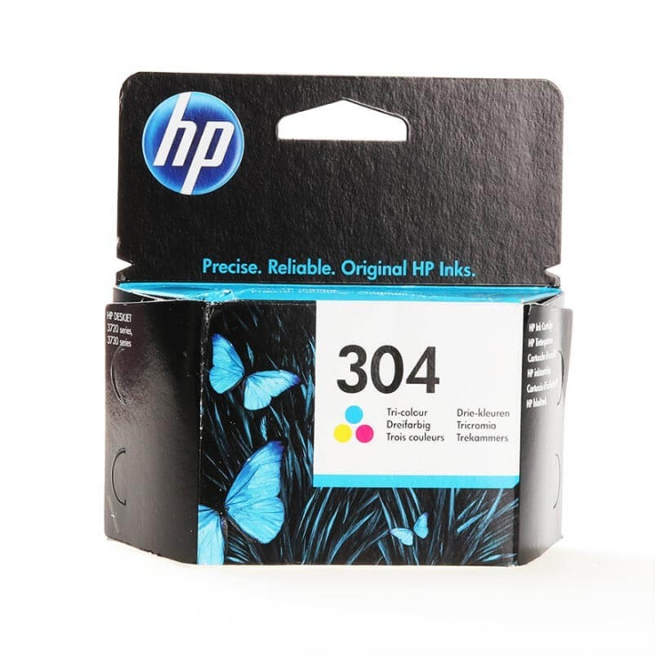 HP Musteet N9K05AE 304 Tri-colour ryhmässä TIETOKOONET & TARVIKKEET / Tulostimet & Tarvikkeet / Musteet ja väriaineet / Toner / HP @ TP E-commerce Nordic AB (C27021)