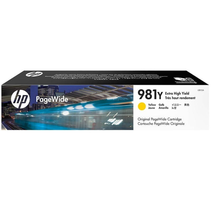 HP Musteet L0R15A 981Y Keltainen ryhmässä TIETOKOONET & TARVIKKEET / Tulostimet & Tarvikkeet / Musteet ja väriaineet / Toner / HP @ TP E-commerce Nordic AB (C27065)