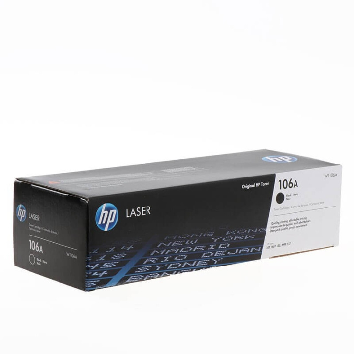 HP Toner W1106A 106A Musta ryhmässä TIETOKOONET & TARVIKKEET / Tulostimet & Tarvikkeet / Musteet ja väriaineet / Toner / HP @ TP E-commerce Nordic AB (C27074)