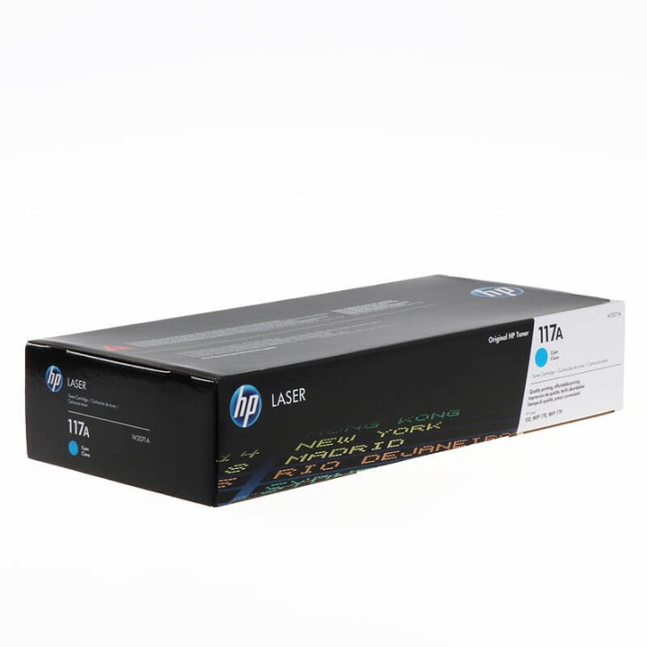 HP Toner W2071A 117A Cyan ryhmässä TIETOKOONET & TARVIKKEET / Tulostimet & Tarvikkeet / Musteet ja väriaineet / Toner / HP @ TP E-commerce Nordic AB (C27077)