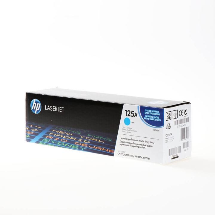HP Toner CB541A 125A Cyan ryhmässä TIETOKOONET & TARVIKKEET / Tulostimet & Tarvikkeet / Musteet ja väriaineet / Toner / HP @ TP E-commerce Nordic AB (C27090)