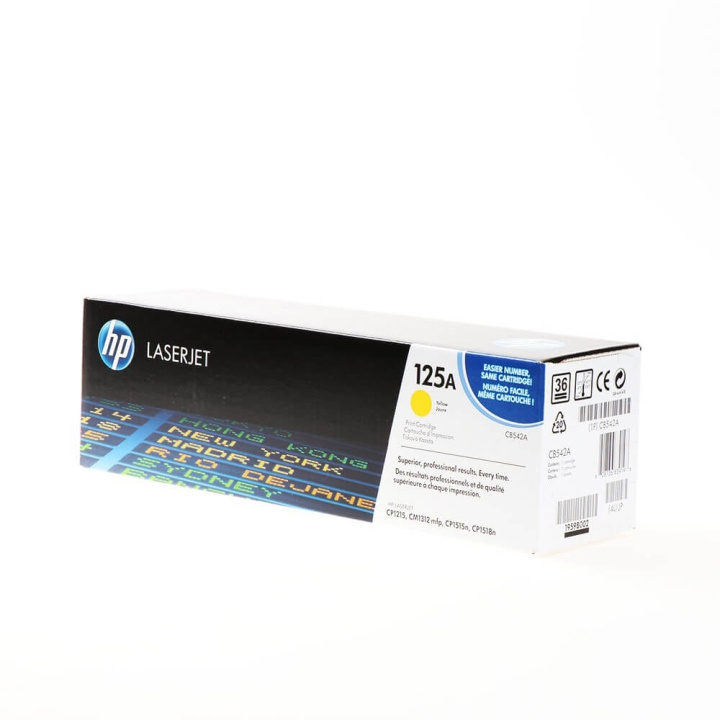 HP Toner CB542A 125A Keltainen ryhmässä TIETOKOONET & TARVIKKEET / Tulostimet & Tarvikkeet / Musteet ja väriaineet / Toner / HP @ TP E-commerce Nordic AB (C27091)