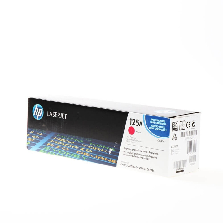 HP Toner CB543A 125A Magenta ryhmässä TIETOKOONET & TARVIKKEET / Tulostimet & Tarvikkeet / Musteet ja väriaineet / Toner / HP @ TP E-commerce Nordic AB (C27092)