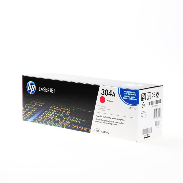 HP Toner CC533A 304A Magenta ryhmässä TIETOKOONET & TARVIKKEET / Tulostimet & Tarvikkeet / Musteet ja väriaineet / Toner / HP @ TP E-commerce Nordic AB (C27100)