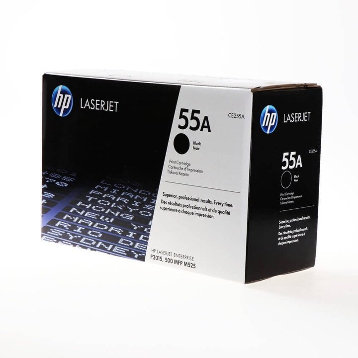 HP Toner CE255A 55A Musta ryhmässä TIETOKOONET & TARVIKKEET / Tulostimet & Tarvikkeet / Musteet ja väriaineet / Toner / HP @ TP E-commerce Nordic AB (C27106)