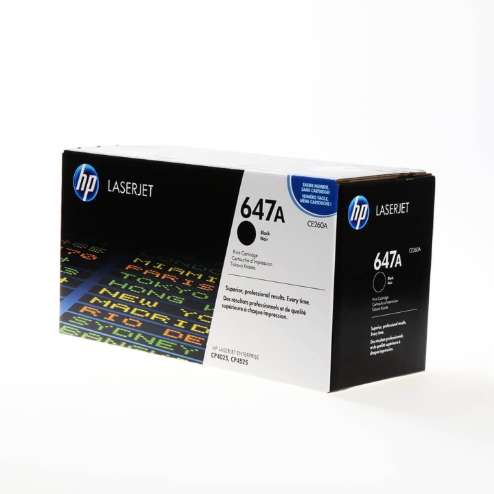 HP Toner CE260A 647A Musta ryhmässä TIETOKOONET & TARVIKKEET / Tulostimet & Tarvikkeet / Musteet ja väriaineet / Toner / HP @ TP E-commerce Nordic AB (C27110)