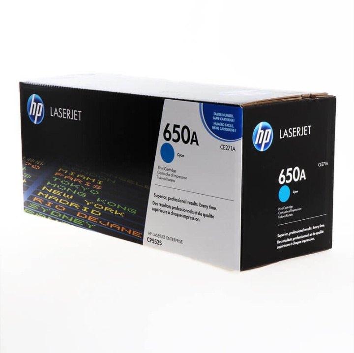 HP Toner CE271A 650A Cyan ryhmässä TIETOKOONET & TARVIKKEET / Tulostimet & Tarvikkeet / Musteet ja väriaineet / Toner / HP @ TP E-commerce Nordic AB (C27116)