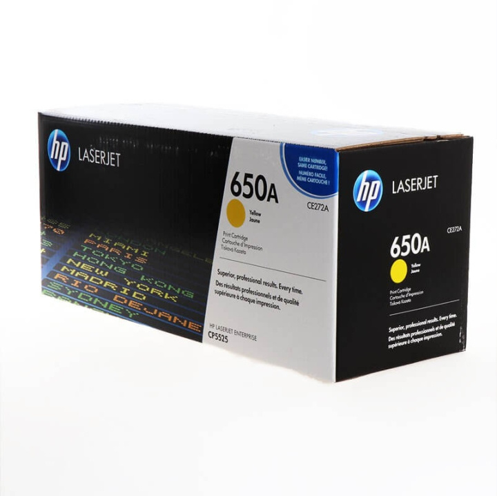 HP Toner CE272A 650A Keltainen ryhmässä TIETOKOONET & TARVIKKEET / Tulostimet & Tarvikkeet / Musteet ja väriaineet / Toner / HP @ TP E-commerce Nordic AB (C27117)