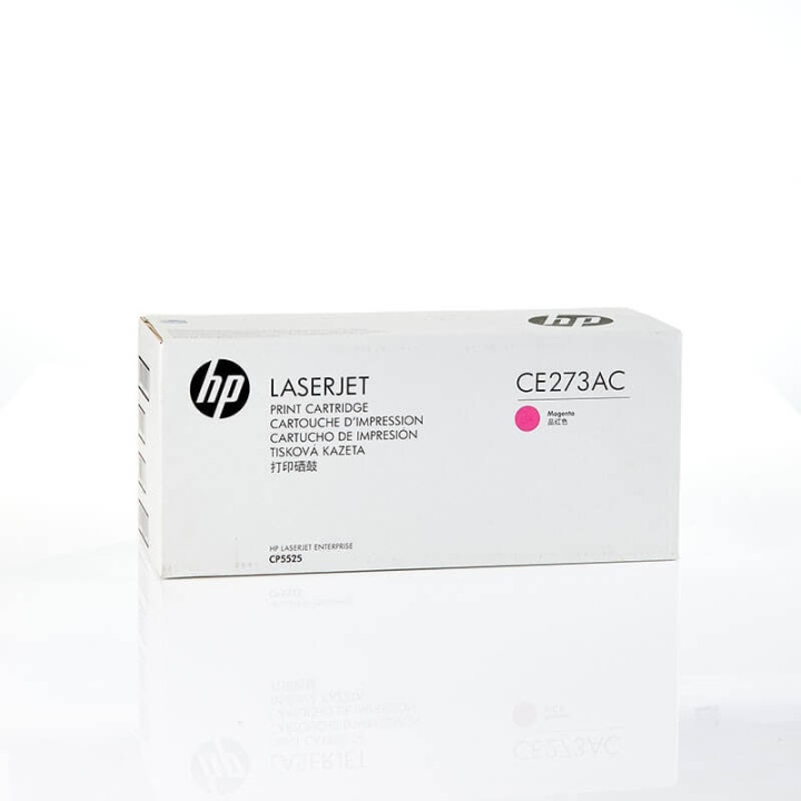 HP Toner CE273AC 650A Magenta Contract ryhmässä TIETOKOONET & TARVIKKEET / Tulostimet & Tarvikkeet / Musteet ja väriaineet / Toner / HP @ TP E-commerce Nordic AB (C27120)