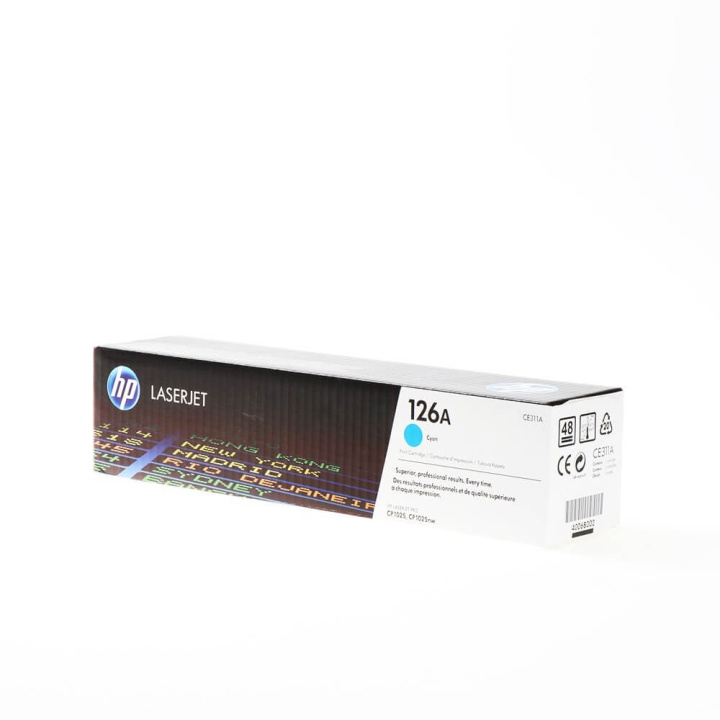 HP Toner CE311A 126A Cyan ryhmässä TIETOKOONET & TARVIKKEET / Tulostimet & Tarvikkeet / Musteet ja väriaineet / Toner / HP @ TP E-commerce Nordic AB (C27127)