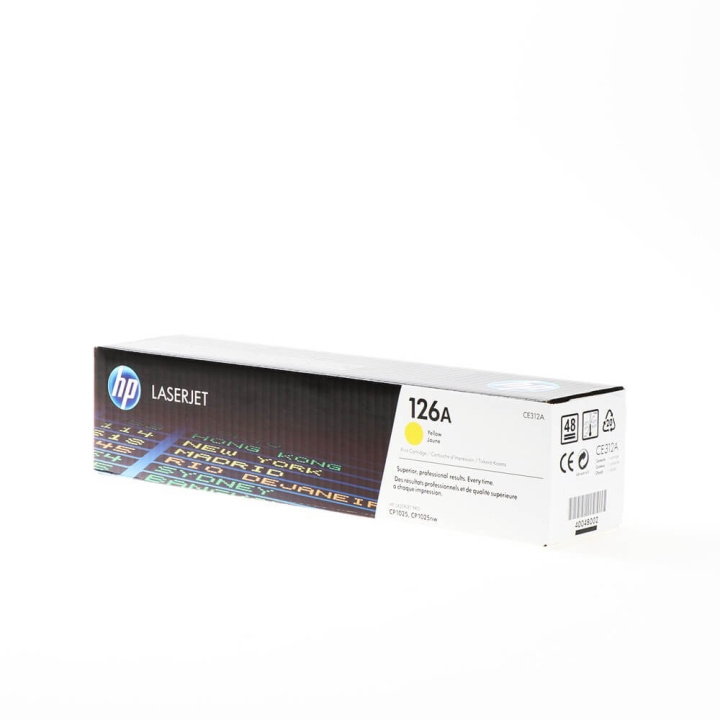 HP Toner CE312A 126A Keltainen ryhmässä TIETOKOONET & TARVIKKEET / Tulostimet & Tarvikkeet / Musteet ja väriaineet / Toner / HP @ TP E-commerce Nordic AB (C27128)