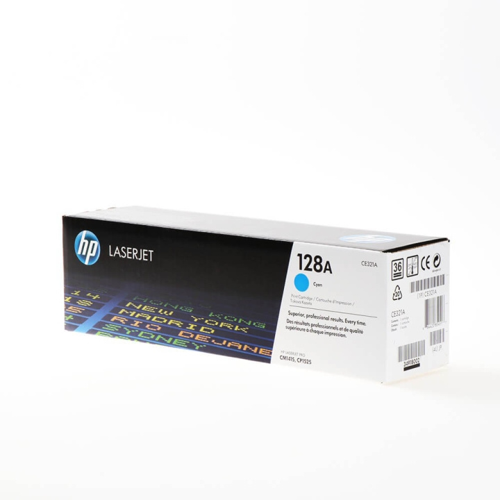 HP Toner CE321A 128A Cyan ryhmässä TIETOKOONET & TARVIKKEET / Tulostimet & Tarvikkeet / Musteet ja väriaineet / Toner / HP @ TP E-commerce Nordic AB (C27132)