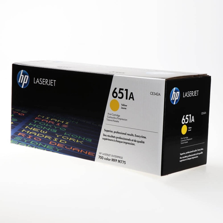 HP Toner CE342A 651A Keltainen ryhmässä TIETOKOONET & TARVIKKEET / Tulostimet & Tarvikkeet / Musteet ja väriaineet / Toner / HP @ TP E-commerce Nordic AB (C27137)