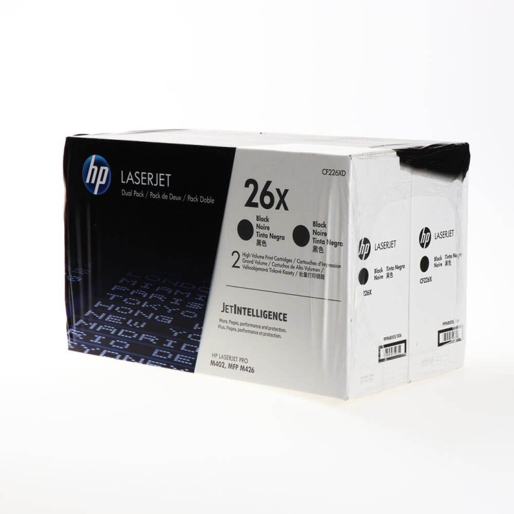 HP Toner CF226XD 26X Musta 2-pack ryhmässä TIETOKOONET & TARVIKKEET / Tulostimet & Tarvikkeet / Musteet ja väriaineet / Toner / HP @ TP E-commerce Nordic AB (C27177)