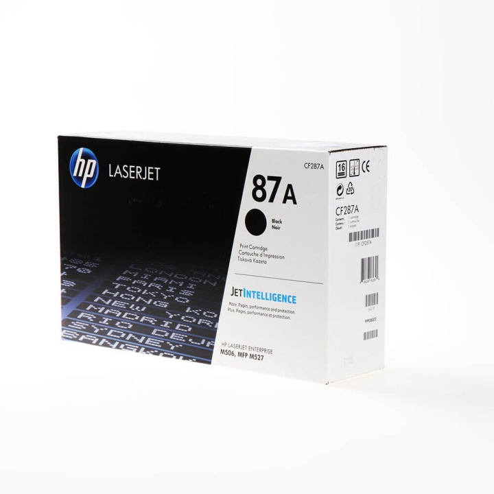 HP Toner CF287A 87A Musta ryhmässä TIETOKOONET & TARVIKKEET / Tulostimet & Tarvikkeet / Musteet ja väriaineet / Toner / HP @ TP E-commerce Nordic AB (C27203)