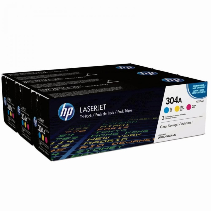 HP Värikasetti CF372AM 304A Colour ryhmässä TIETOKOONET & TARVIKKEET / Tulostimet & Tarvikkeet / Musteet ja väriaineet / Toner / HP @ TP E-commerce Nordic AB (C27240)