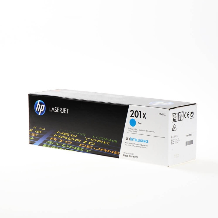 HP Toner CF401X 201X Cyan ryhmässä TIETOKOONET & TARVIKKEET / Tulostimet & Tarvikkeet / Musteet ja väriaineet / Toner / HP @ TP E-commerce Nordic AB (C27247)