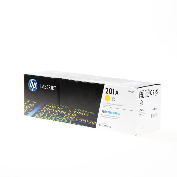 HP Toner CF402A 201A Keltainen ryhmässä TIETOKOONET & TARVIKKEET / Tulostimet & Tarvikkeet / Musteet ja väriaineet / Toner / HP @ TP E-commerce Nordic AB (C27248)