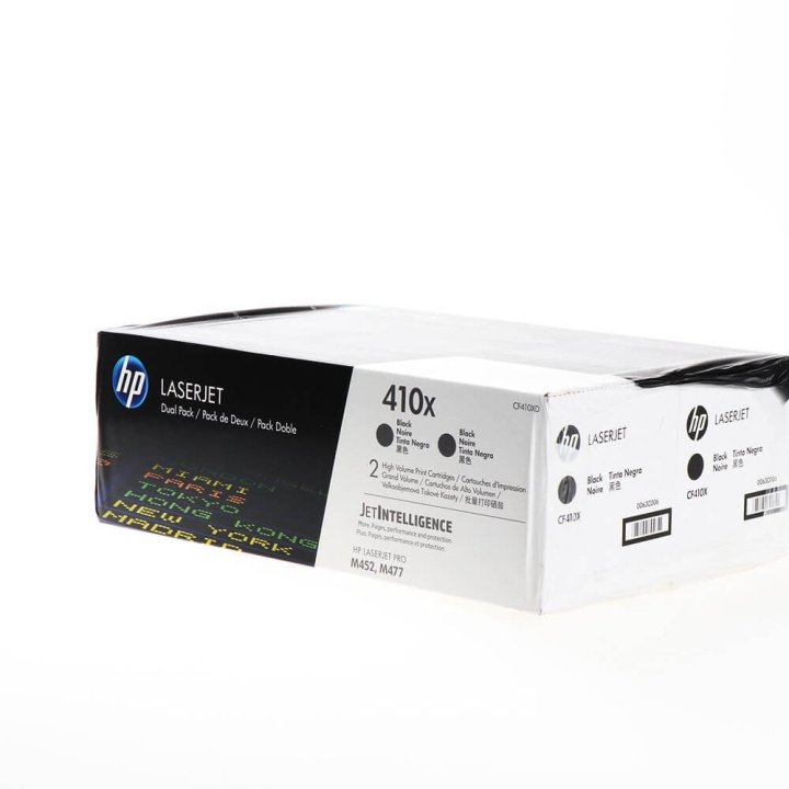 HP Toner CF410XD 410X Musta 2-pack ryhmässä TIETOKOONET & TARVIKKEET / Tulostimet & Tarvikkeet / Musteet ja väriaineet / Toner / HP @ TP E-commerce Nordic AB (C27255)