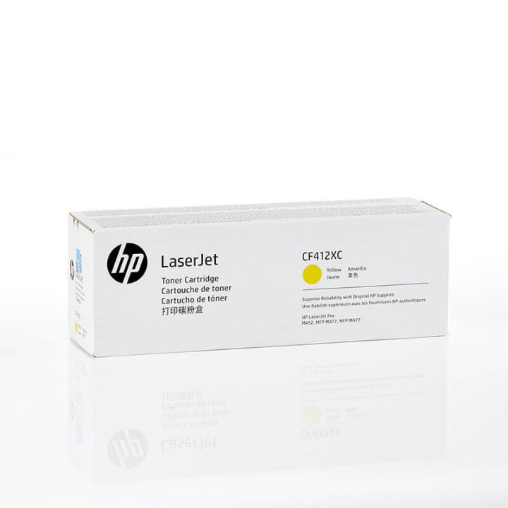 HP Toner CF412XC 410X Keltainen Contract ryhmässä TIETOKOONET & TARVIKKEET / Tulostimet & Tarvikkeet / Musteet ja väriaineet / Toner / HP @ TP E-commerce Nordic AB (C27261)