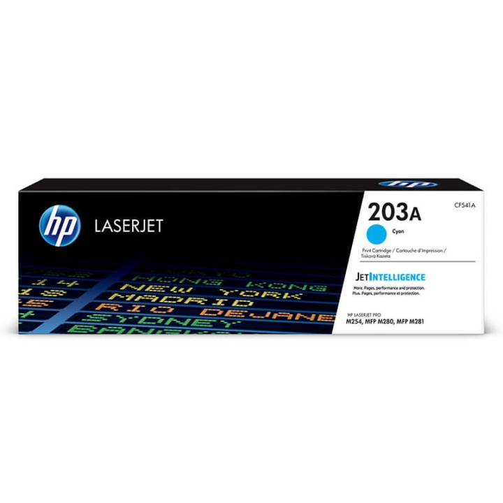 HP Toner CF541A 203A Cyan ryhmässä TIETOKOONET & TARVIKKEET / Tulostimet & Tarvikkeet / Musteet ja väriaineet / Toner / HP @ TP E-commerce Nordic AB (C27279)