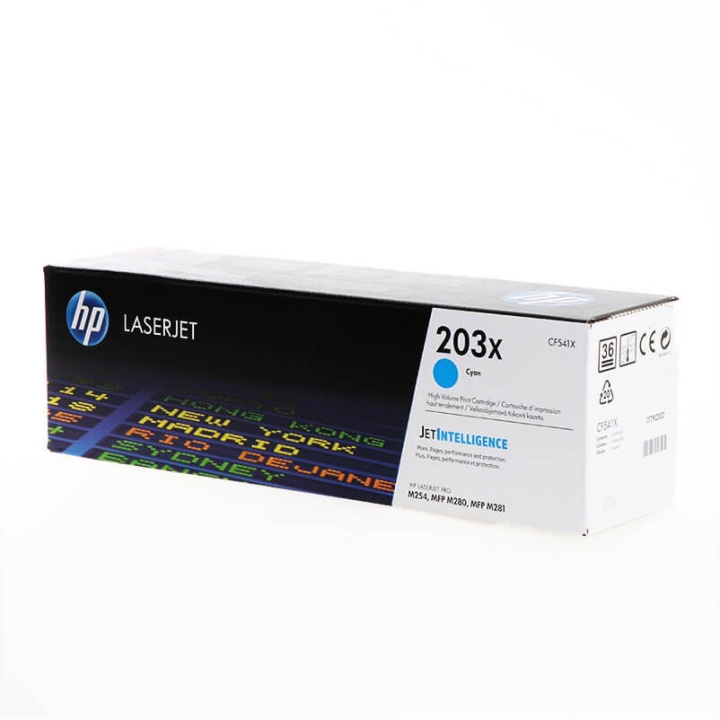 HP Toner CF541X 203X Cyan ryhmässä TIETOKOONET & TARVIKKEET / Tulostimet & Tarvikkeet / Musteet ja väriaineet / Toner / HP @ TP E-commerce Nordic AB (C27280)