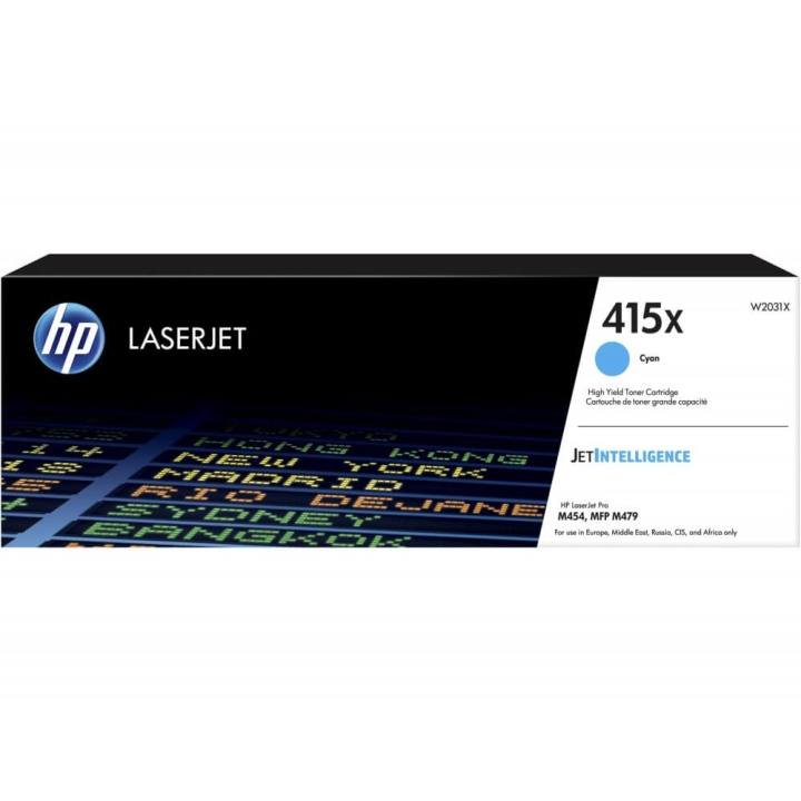 HP Toner W2031X 415X Cyan ryhmässä TIETOKOONET & TARVIKKEET / Tulostimet & Tarvikkeet / Musteet ja väriaineet / Toner / HP @ TP E-commerce Nordic AB (C27322)