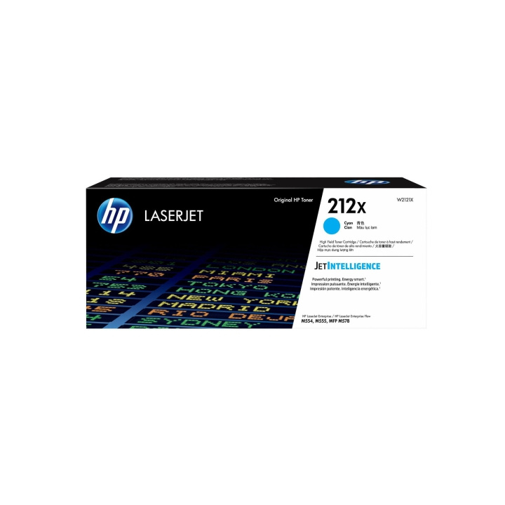 HP Toner W2121X 212X Cyan ryhmässä TIETOKOONET & TARVIKKEET / Tulostimet & Tarvikkeet / Musteet ja väriaineet / Toner / HP @ TP E-commerce Nordic AB (C27336)