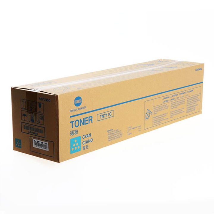 KONICAMINOLTA Toner A3VU450 TN711 Cyan ryhmässä TIETOKOONET & TARVIKKEET / Tulostimet & Tarvikkeet / Musteet ja väriaineet / Toner / Konica Minolta @ TP E-commerce Nordic AB (C27486)