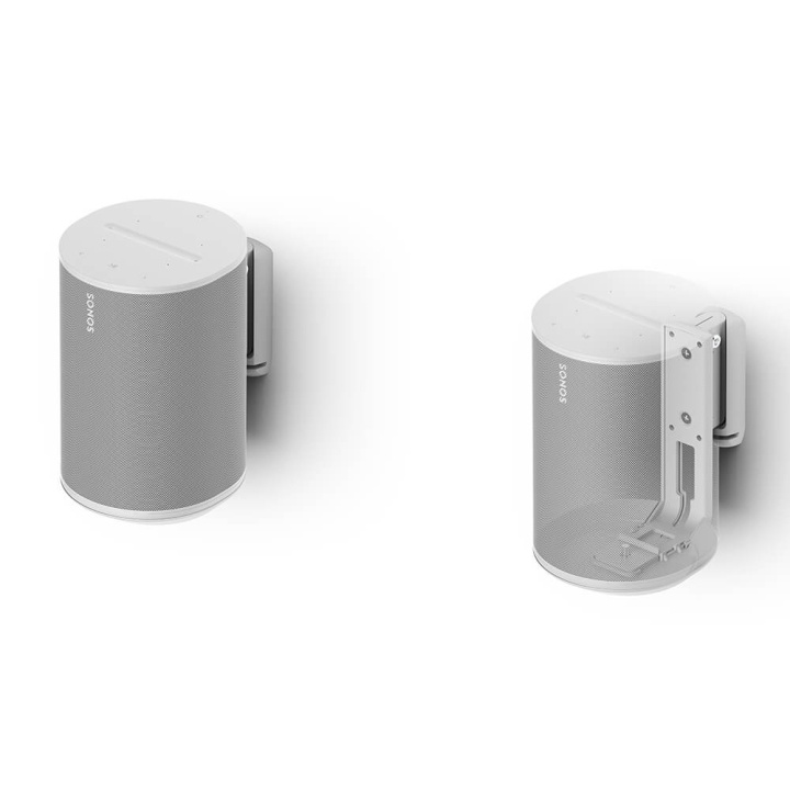 FLEXSON Wall Mount for Sonos ERA100 Pair White ryhmässä KODINELEKTRONIIKKA / Ääni & Kuva / Kaiuttimet & Tarvikkeet / Kaiutinkiinnikkeet @ TP E-commerce Nordic AB (C28549)