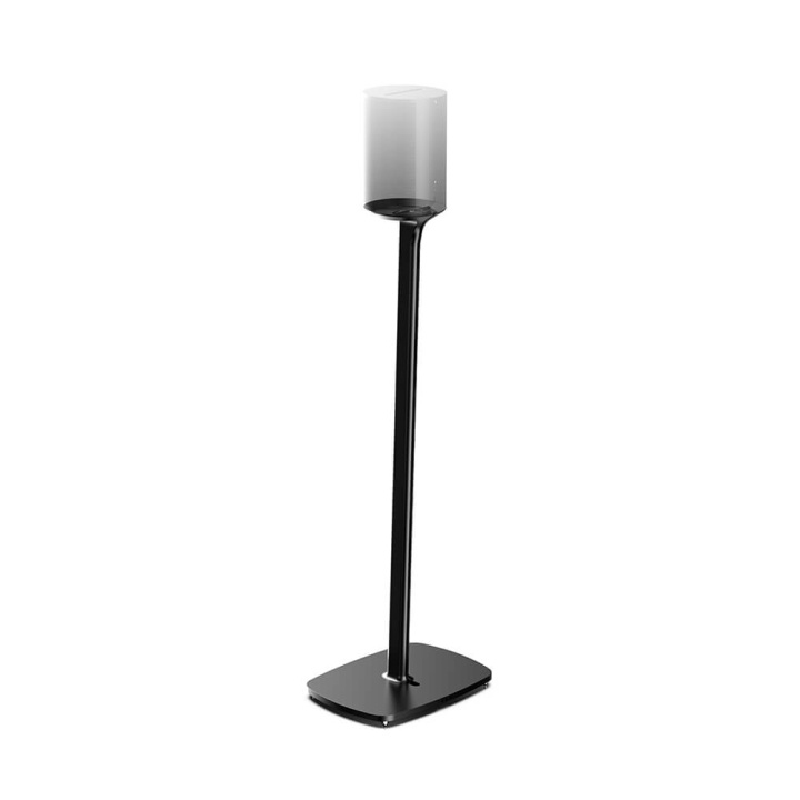 FLEXSON Floor Stand for Sonos ERA100 Single Black ryhmässä KODINELEKTRONIIKKA / Ääni & Kuva / Kaiuttimet & Tarvikkeet / Tarvikkeet @ TP E-commerce Nordic AB (C28551)