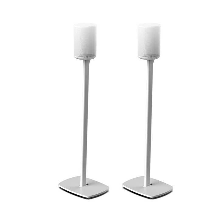 FLEXSON Floor Stand for Sonos ERA100 Pair White ryhmässä KODINELEKTRONIIKKA / Ääni & Kuva / Kaiuttimet & Tarvikkeet / Kaiutinkiinnikkeet @ TP E-commerce Nordic AB (C28552)